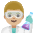 Man Scientist Medium Light Skin Tone Emoji from Noto Emoji Set