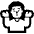 Man Shrugging High Contrast Default Emoji from Fluent Emoji High Contrast Set