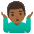 Man Shrugging Medium Dark Skin Tone Emoji from Noto Emoji Set