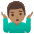 Man Shrugging Medium Skin Tone Emoji from Noto Emoji Set