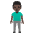 Man Standing Dark Skin Tone Emoji from Noto Emoji Set