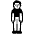 Man Standing High Contrast Default Emoji from Fluent Emoji High Contrast Set