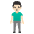 Man Standing Light Skin Tone Emoji from Noto Emoji Set
