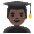 Man Student Dark Skin Tone Emoji from Noto Emoji Set