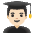 Man Student Light Skin Tone Emoji from Noto Emoji Set
