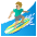 Man Surfing Medium Light Skin Tone Emoji from Noto Emoji Set