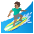 Man Surfing Medium Skin Tone Emoji from Noto Emoji Set