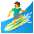 Man Surfing Emoji from Noto Emoji Set