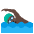 Man Swimming Dark Skin Tone Emoji from Noto Emoji Set