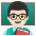 Man Teacher Light Skin Tone Emoji from Noto Emoji Set