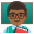 Man Teacher Medium Dark Skin Tone Emoji from Noto Emoji Set