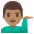Man Tipping Hand Medium Skin Tone Emoji from Noto Emoji Set