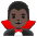 Man Vampire Dark Skin Tone Emoji from Noto Emoji Set