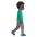 Man Walking Facing Right Dark Skin Tone Emoji from Noto Emoji Set