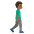 Man Walking Facing Right Medium Dark Skin Tone Emoji from Noto Emoji Set