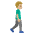 Man Walking Facing Right Medium Light Skin Tone Emoji from Noto Emoji Set