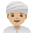 Man Wearing Turban Medium Light Skin Tone Emoji from Noto Emoji Set