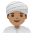 Man Wearing Turban Medium Skin Tone Emoji from Noto Emoji Set