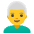 Man White Hair Emoji from Noto Emoji Set