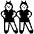 Man With Bunny Ears High Contrast Emoji from Fluent Emoji High Contrast Set