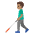 Man With White Cane Medium Skin Tone Emoji from Noto Emoji Set