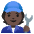 Mechanic Dark Skin Tone Emoji from Noto Emoji Set