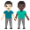 Men Holding Hands Light Skin Tone Dark Skin Tone Emoji from Noto Emoji Set