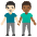 Men Holding Hands Light Skin Tone Medium Dark Skin Tone Emoji from Noto Emoji Set