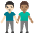 Men Holding Hands Light Skin Tone Medium Skin Tone Emoji from Noto Emoji Set