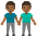 Men Holding Hands Medium Dark Skin Tone Emoji from Noto Emoji Set