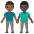 Men Holding Hands Medium Dark Skin Tone Dark Skin Tone Emoji from Noto Emoji Set