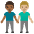 Men Holding Hands Medium Dark Skin Tone Medium Light Skin Tone Emoji from Noto Emoji Set
