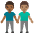 Men Holding Hands Medium Dark Skin Tone Medium Skin Tone Emoji from Noto Emoji Set