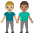 Men Holding Hands Medium Light Skin Tone Medium Skin Tone Emoji from Noto Emoji Set