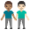 Men Holding Hands Medium Skin Tone Light Skin Tone Emoji from Noto Emoji Set