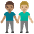 Men Holding Hands Medium Skin Tone Medium Light Skin Tone Emoji from Noto Emoji Set