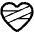 Mending Heart High Contrast Emoji from Fluent Emoji High Contrast Set