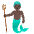 Merman Dark Skin Tone Emoji from Noto Emoji Set