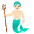 Merman Light Skin Tone Emoji from Noto Emoji Set
