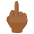 Middle Finger Medium Dark Skin Tone Emoji from Noto Emoji Set