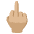 Middle Finger Medium Light Skin Tone Emoji from Noto Emoji Set