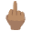 Middle Finger Medium Skin Tone Emoji from Noto Emoji Set