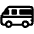 Minibus High Contrast Emoji from Fluent Emoji High Contrast Set