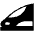 Monorail High Contrast Emoji from Fluent Emoji High Contrast Set
