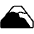 Mount Fuji High Contrast Emoji from Fluent Emoji High Contrast Set