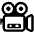 Movie Camera High Contrast Emoji from Fluent Emoji High Contrast Set