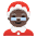 Mrs. Claus Dark Skin Tone Emoji from Noto Emoji Set