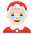 Mrs. Claus Light Skin Tone Emoji from Noto Emoji Set