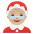 Mrs. Claus Medium Light Skin Tone Emoji from Noto Emoji Set