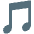 Musical Note Emoji from Noto Emoji Set